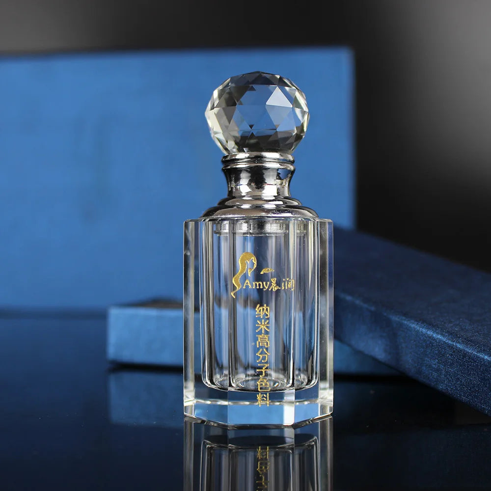 Beautiful Simple Men Design Glass Refillable Empty Perfume Bottle with Company Logo