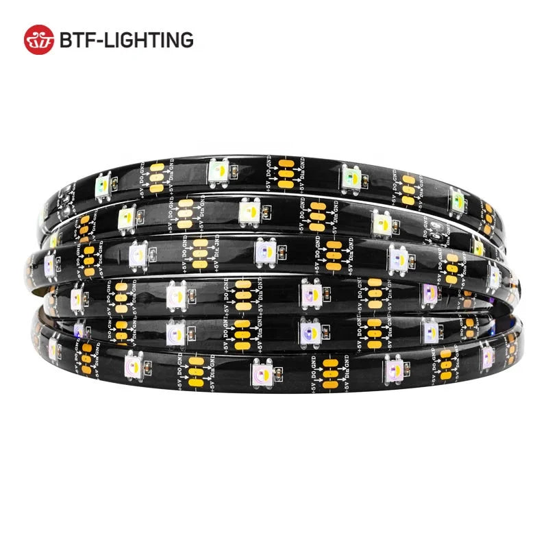 SK6812 RGBW RGB Cold Warm Natural White Similar WS2812B 5V 30 60 144 Pixels Individually Addressable Digital LED Pixel Strip