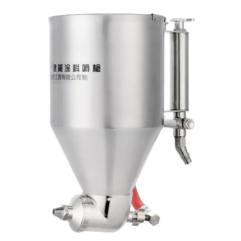 Exterior Wall Paint Spray Gun 304 Stainless Steel Mortar Stucco Shovel Air Sprayer Cement Mortar Plaster Pneumatic Hopper Gun