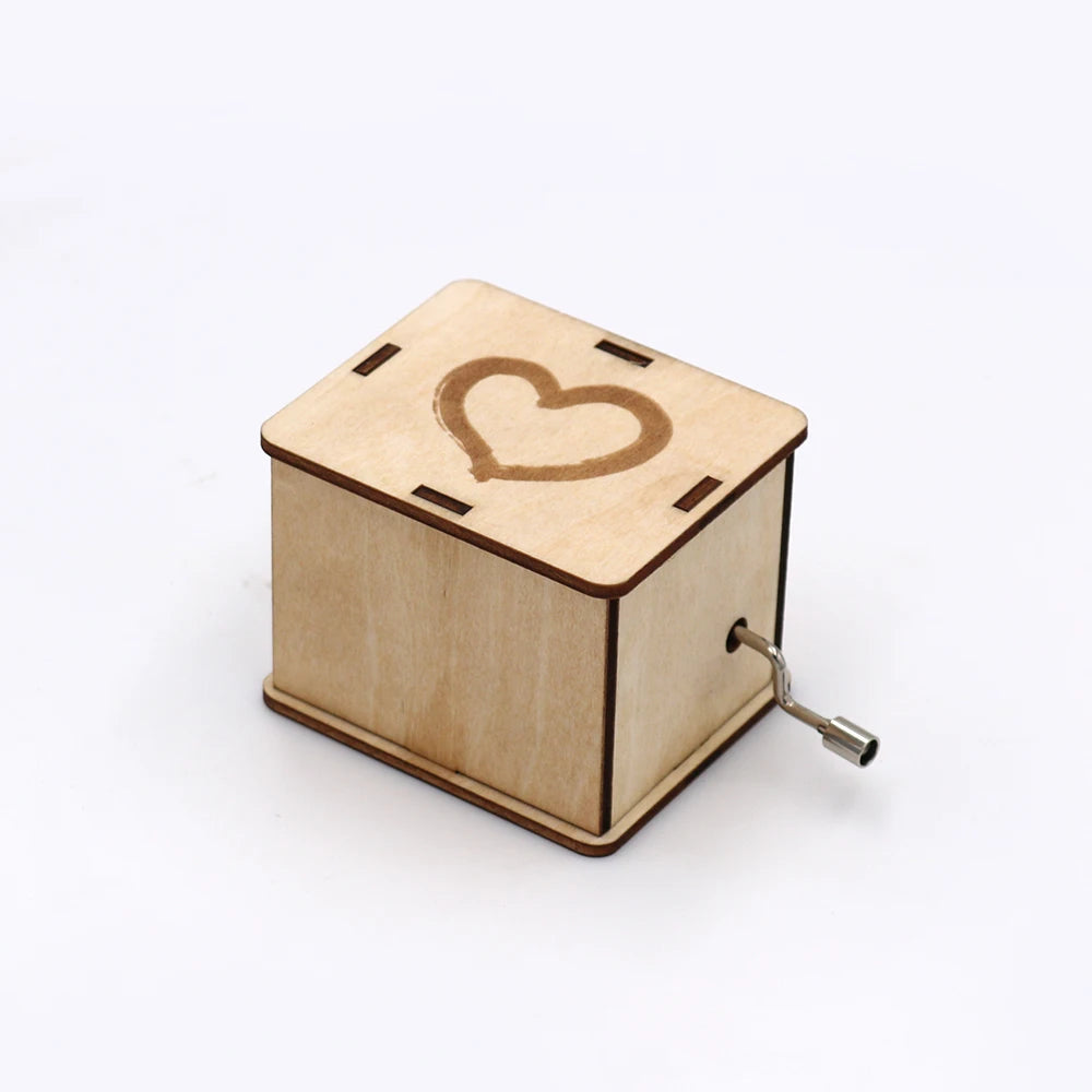 Wholesale Custom Song Mechanism Hand Crank Luxury Wooden Music Box