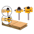 L-N004-1  2pcs Tongue and Groove Router Bit Set 1/2" X 1/4" - 1/4" Shank Woodworking Cutter Tenon Cutter for Woodworking Tools