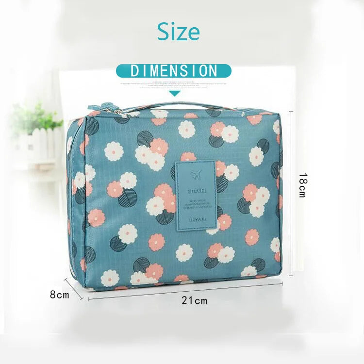 Wholesale Fashion Foldable Travel Hang Makeup Cosmetic Wash Bag in Bag