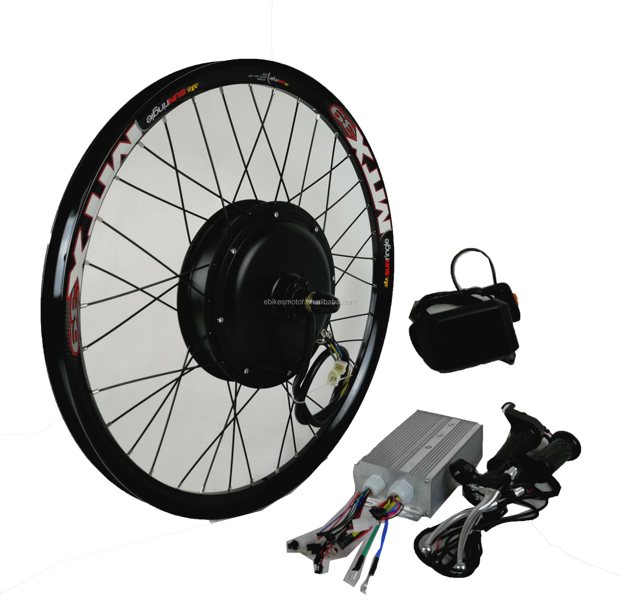 Brushless Gearless Electric Bike Motor KIT 3000W E Bike Conversion Kit Electric Bicycle Kit 48v 1000w 500w