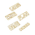 High Quality Custom Gold Letter Paper Clip Creative Metal Bookmark Paper Clip Name Clip for Office School Use
