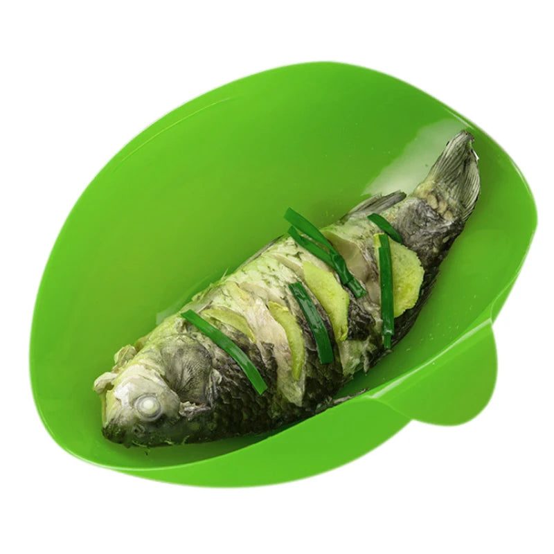 Multifunctional Silicone Fish Microwave  Steamer Cooker Baking Roaster Bread Food Vegetable Bowl Basket Kitchen Cooking Tools