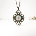 Acrylic love Flower Pendant Lady Amber Artificial Custom Handmade Boho Jewelry Fine Supply Resin Women Fashion Necklace