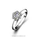 14K 18k Solid Gold Jewelry Classic Style 6 Prongs Setting 3EX Quality 1CT Size Moissanite  Lab Grown Diamond Ring