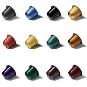 Empty Aluminum Foil Empty Coffee Capsule 12 Colors 15ml Disposable Coffee Pod With Stickers