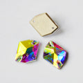 Item 3265  AB Cosmic Sew on Stones Button  Crystal Flatback Strass Sewing Rhinestone for Dresses Decoration