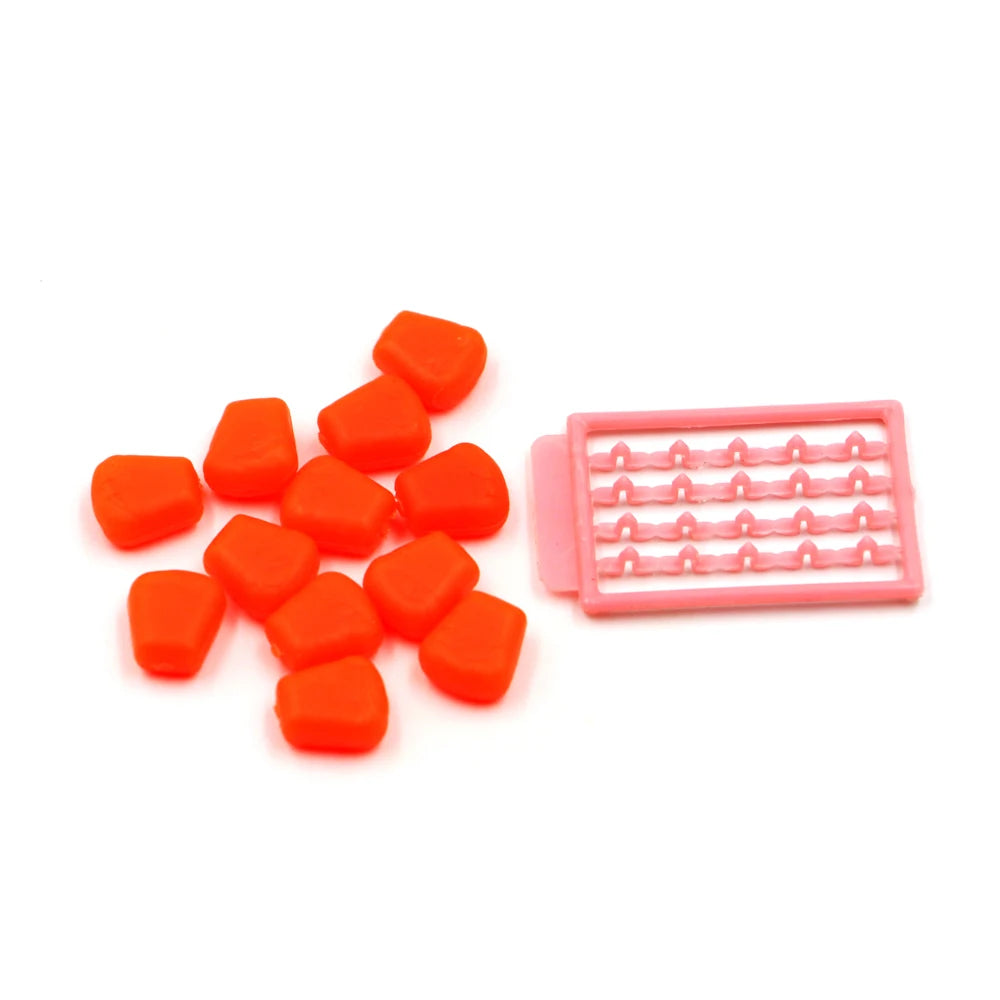 TPR Artificial Smell Fishing Lure Slow-sinking Plastic Sweet Corn With Stops Plastic Fishing Lure
