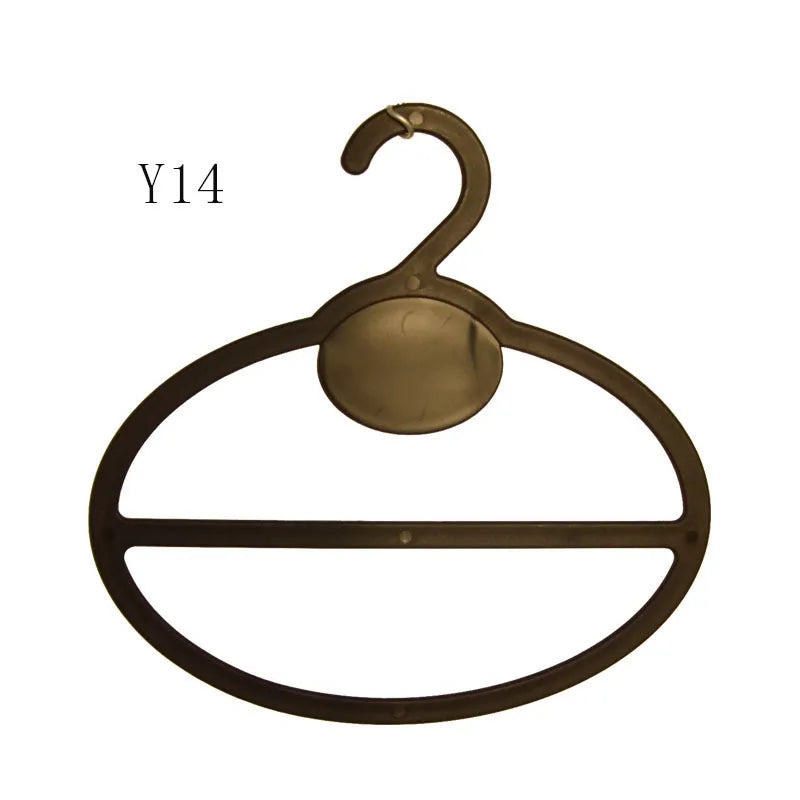 Scarf Hanger Round Plastic Design Injection Clothes Hotel Use PP Material Custom Logo Custom Color Multifunctional Luxury Black