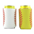 STOCK Baseball Softball Silkscreen Printing Insulated 330ml Neoprene Cooler Sleeves Soda Beer Can Cooler Holder RTS