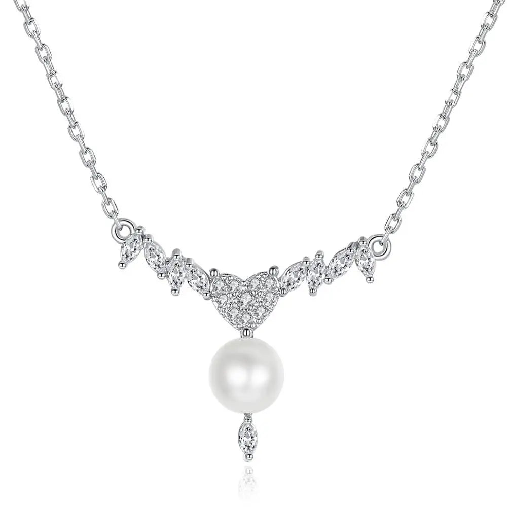 LUOTEEMI Angel Wing Chain Necklace Cubic Zirconia Girls Pendant Necklace Fashion Jewelry