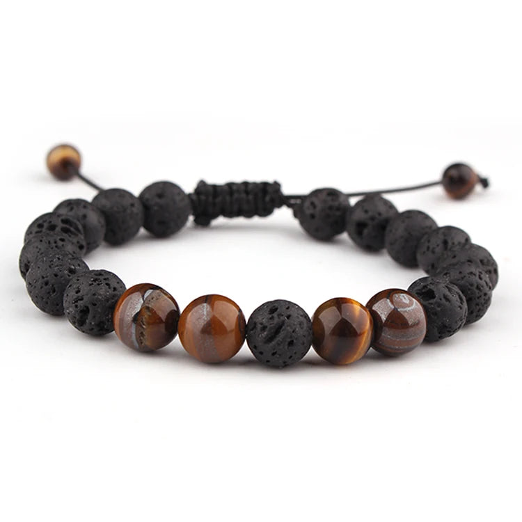 Aromatherapy Jewelry Lava Stone Essential Oil Diffuser Bracelet Braided Rope Aromatherapy Bracelet