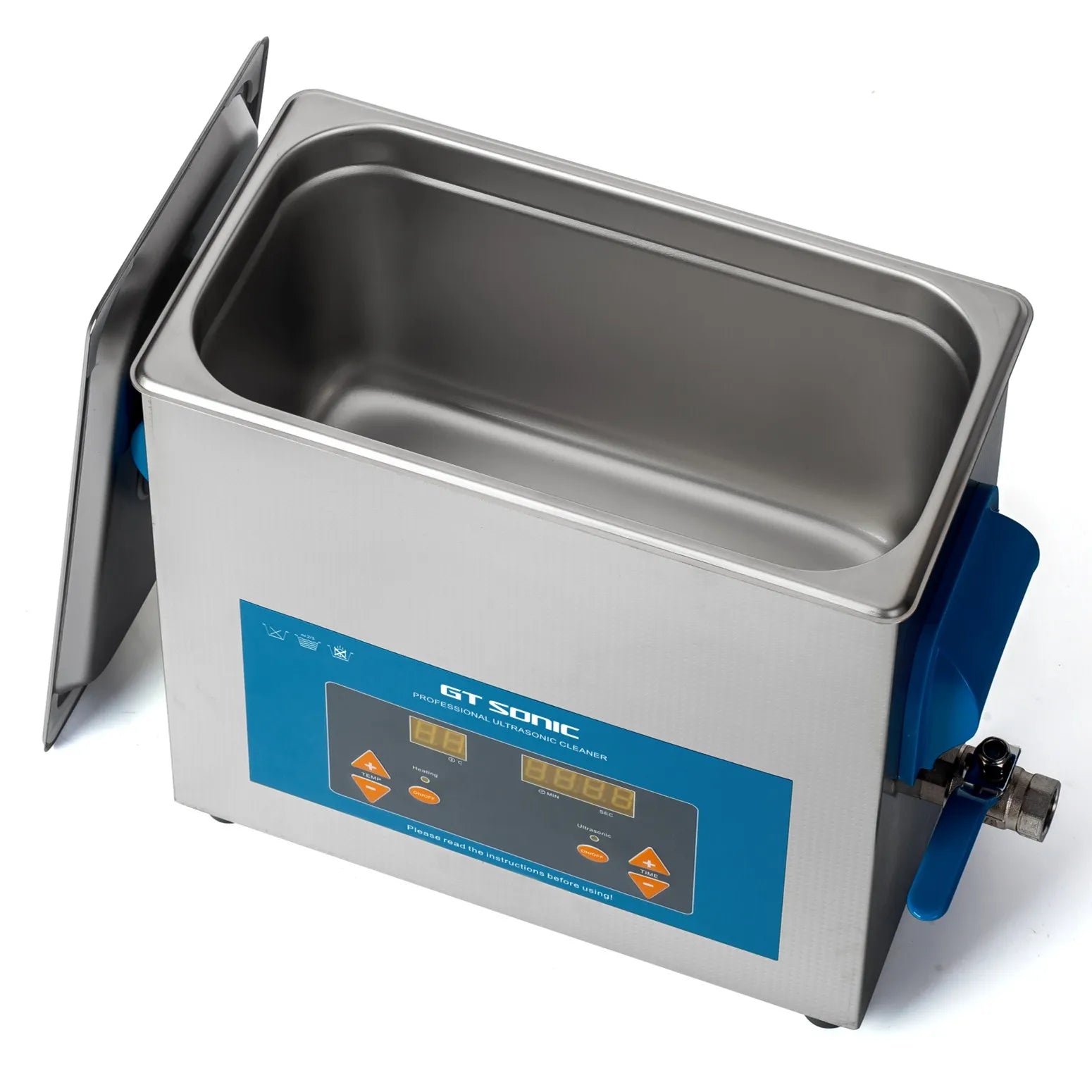 Electric Heatable 150W 40kHz Stainless Steel Ultrasonic Cleaning Device with 6L Tank for Commercial Car Parts Degreasing