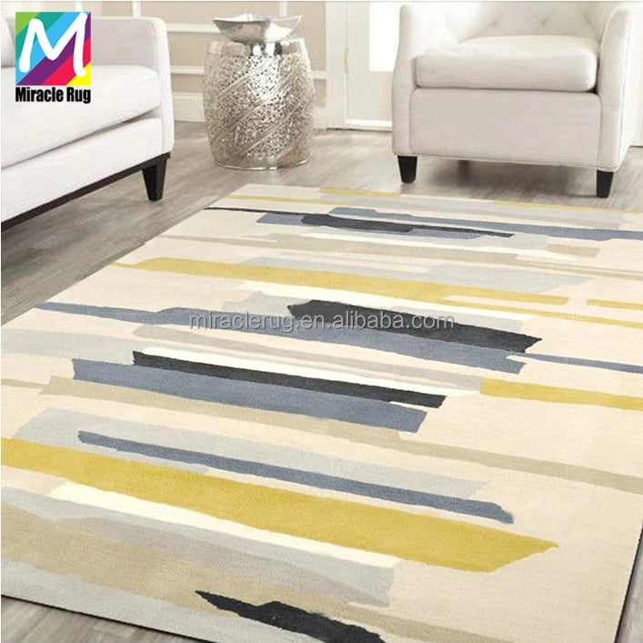 New Modern Decorative Custom Hand Tufted Wool Carpets Rugs Living Room