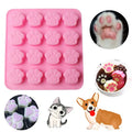 Pets Cat Dog Paw Silicone Soap Resin Mold