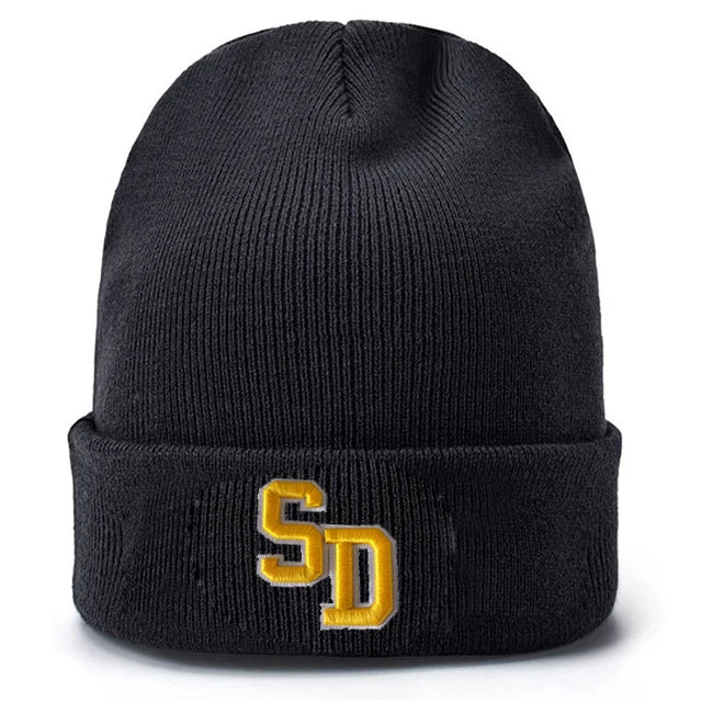 Custom 3D Embroidered Winter acrylic Knit Hat Fashionable Warm Beanie for Wearing