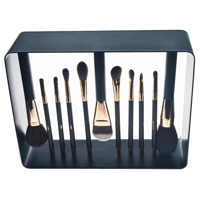 Hot Brushes Softest Hair with Magnetic Makeup Brushes with Magnetic Iron for Cosmetic Dresser and Artist Vegan Cruelty Free