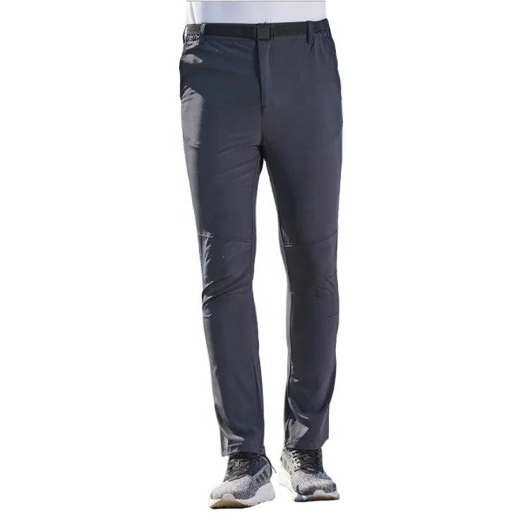 Fashion Mens Outdoor Mountain Wear Trek Water Resistant Trousers Lightweight Hiking Pants Long Waterproof Pants Knitted Regular