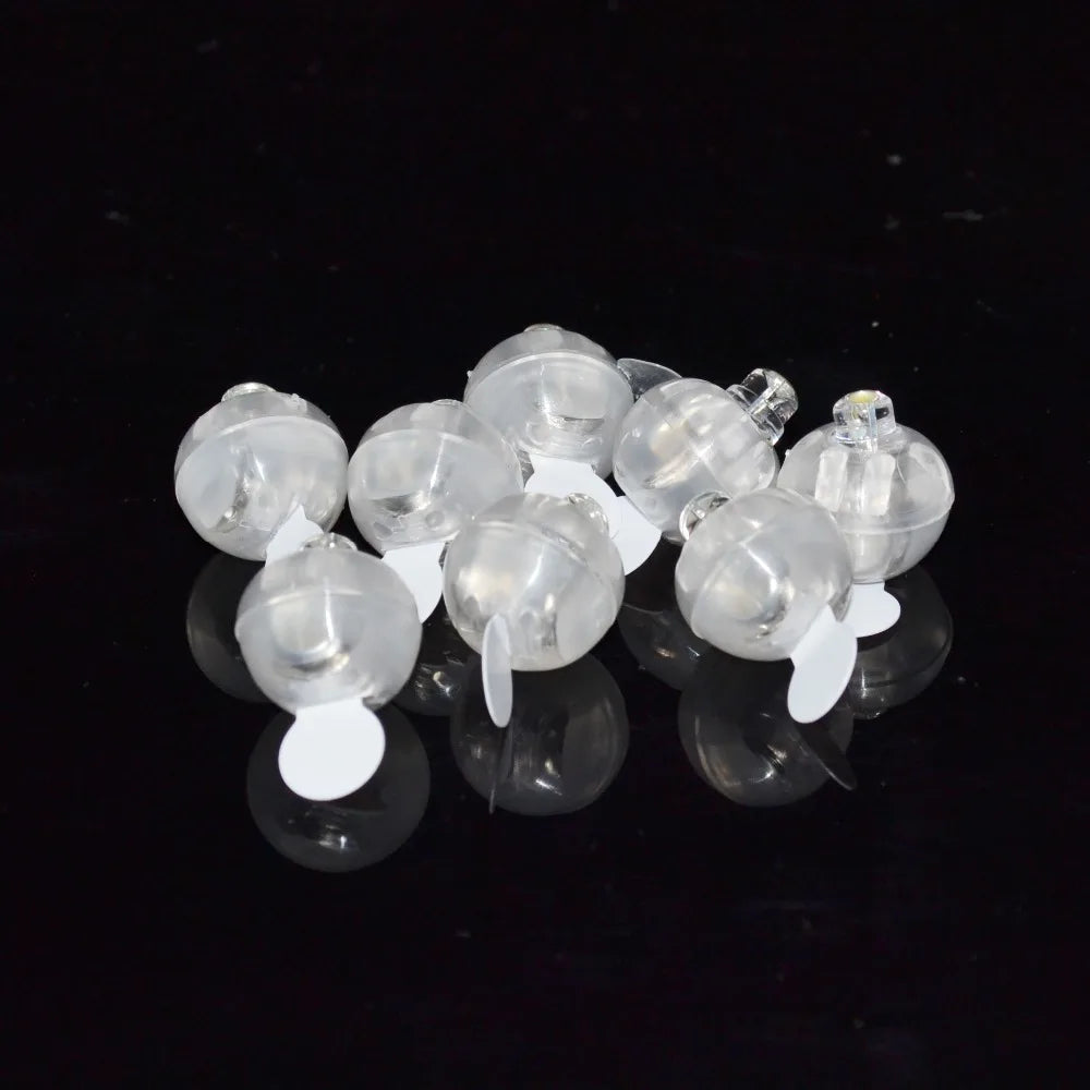 Bright Red blue Pink color 1cm mini flashing led balloon light For Decoration
