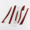 Cpatrick Top Selling 5pcs Wooden Artist Clay Tool Clay Sculpture Tools