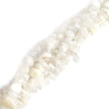5-8mm Natural White Moonstone Beads Gravel Gemstone Chips Beads for Jewelry Making Wholesale Loose Beads Cream White 33"