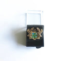 3d Gold Soft Enamel Eagle Badge Magnet Backing in Plastic Gift Box