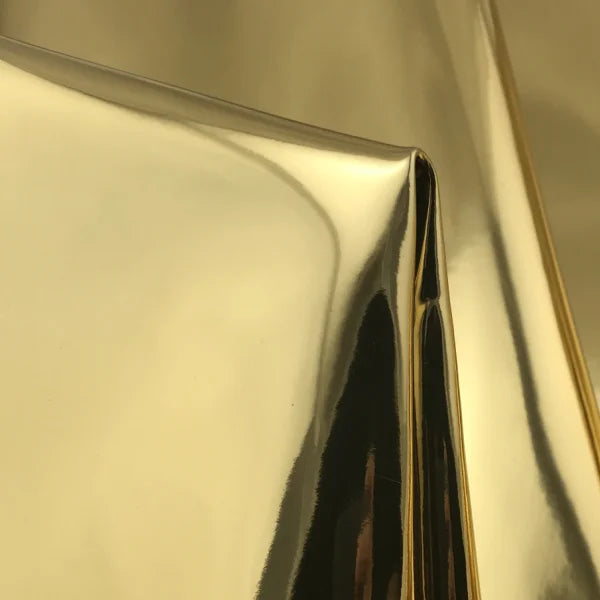 Wholesale Gold Color TPU Metallic Leather Fabric Waterproof for Shoes Upholstery & Bags