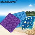 16 Cavity Seashell Shape Fondant Silicone Chocolate Moulds Cake Decorating Tools Fondant Silicone Chocolate Mold