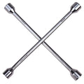 4 Way Lug Wrench Socket Set Cross Rim Tools Chrome-plated Industrial Grade Made Carbon Steel Metric System OEM Customization