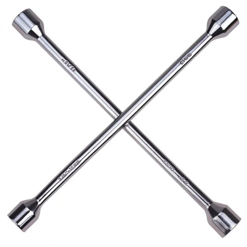 4 Way Lug Wrench Socket Set Cross Rim Tools Chrome-plated Industrial Grade Made Carbon Steel Metric System OEM Customization