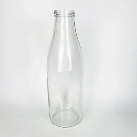 Round Shape 1000 ml 1 Liter Milk Glass Bottle in Stock