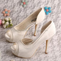 Lace Platform Women Party Shoes