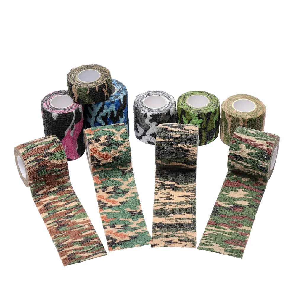 Outdoor Survival Waterproof Camo Hunting Tape Adhesive Camouflage Bandage