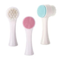 Double-Sided Soft Silicone Facial Cleanser Brush Home Use Skin Care Tool with Custom Logo Labeling Makeup Cleaner