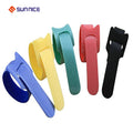 Custom Length Hook and Loop Cable Ties Reusable Fastening Cable Ties Velcro Strap Organizer Hook and Loop Wire Cable Ties