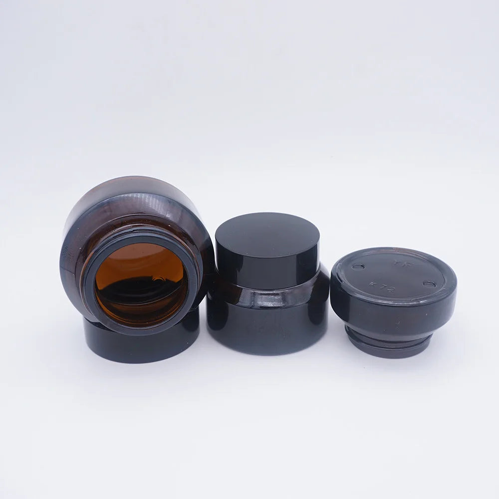 Amber 100g Cosmetic Sloping Shoulder Jar