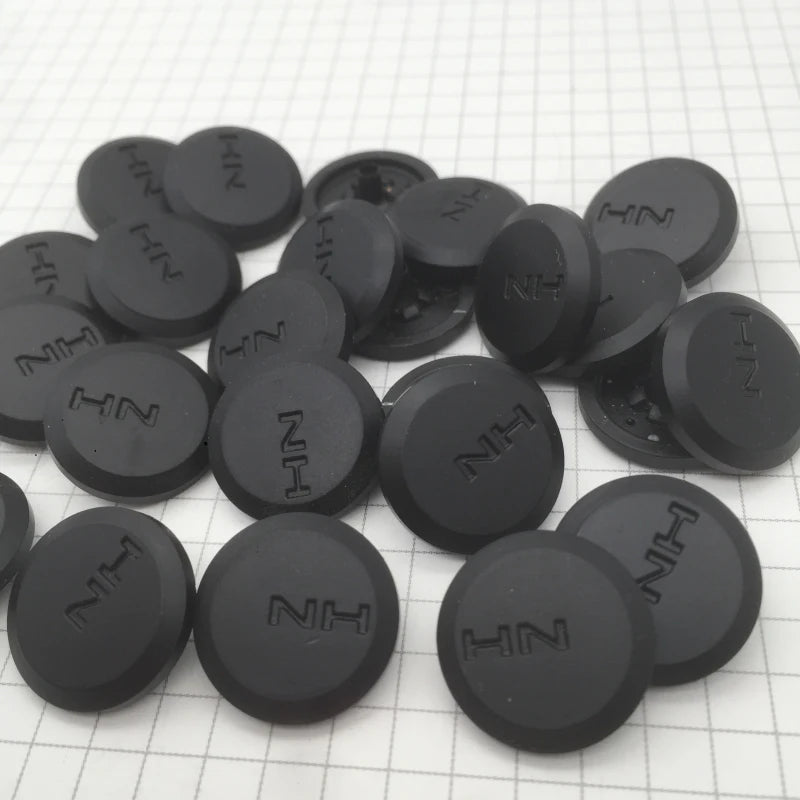 Good Quality 15mm Matt Black Metal Snap Button for 4 Parts Round Fastener Metal