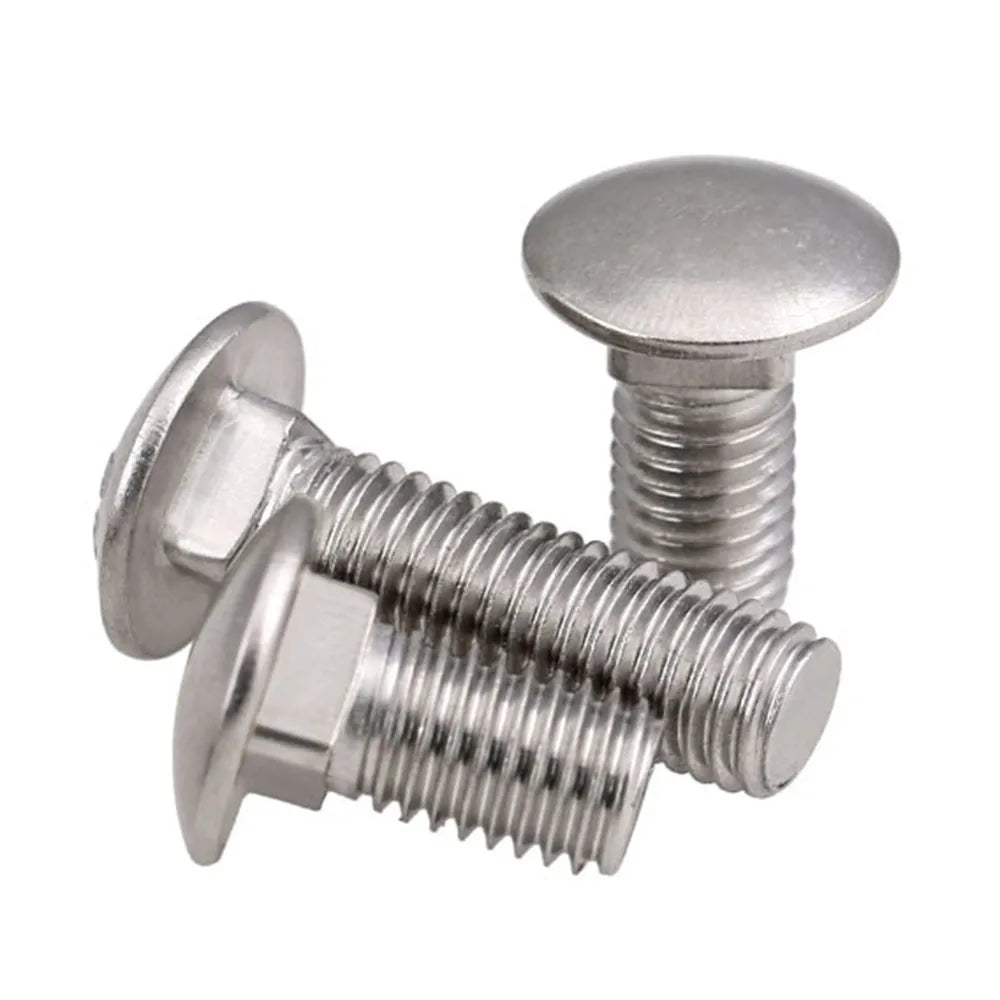 Heavy Duty DIN Standard Plain Steel Metric Inch Size Coach Carriage Bolt with Nut Washer