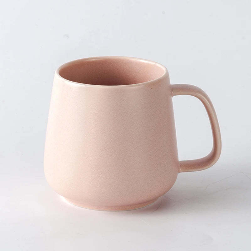300ml Custom Design Porcelain Ceramic Cup Pink Matte Mug