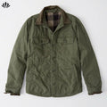 Custom Green Mens Jackets  Causal Outdoor Pocket Autumn and Winter Jacket Motorcycle Jackets for Men Riding