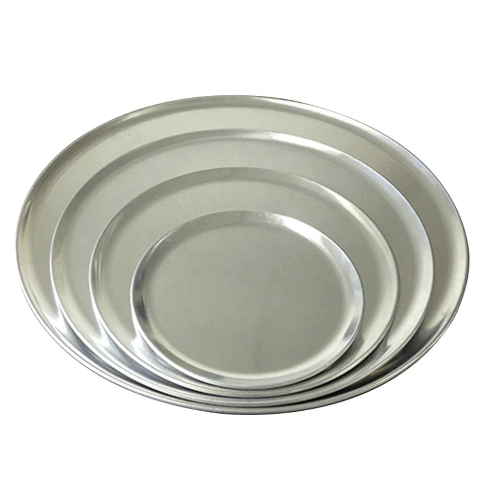 OMAKE Eco-Friendly Aluminum Alloy Coupe Pizza Baking Pan with Custom Logo-6" to 22" Sizes