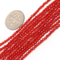 Grade AAA Carnelian 2mm Round Shiny Micro Faceted Beads for Jewelry Making Natural Red Agate Gemstone Loose Beads