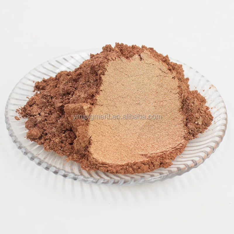 Eco-friendly Shining Copper Rich Pale Gold Mica Pigment Glitter for Cosmetics Pigment Eyeshadow