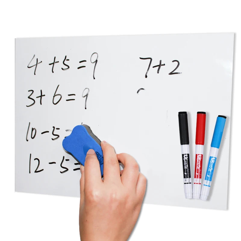 Self-adhesive Dry Erase Hold Magnets Roll up Soft Magnetic Whiteboard Sticker for Wall