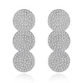 LUOTEEMI Luxury Cubic Zirconia Long Wedding Drop Earrings for Bridals Wedding Jewelry Wholesale