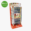 Point of Sale Corrugated Modern Foldable Customizable Freestanding Display Stand for Garment Displays