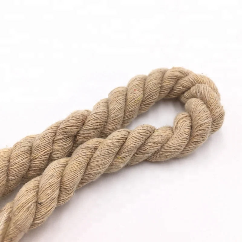 Wholesale Custom Printed Eco-Friendly High Tenacity 15mm Thick 3-Strand Colored Poly-Cotton Twisted Cords Custom Length Garment