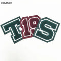 Free Sample Custom Eco-Friendly Iron-On Patches Embroidered Sports Clothes Patch Letter Number Chenille Felt Flower Shape Hat